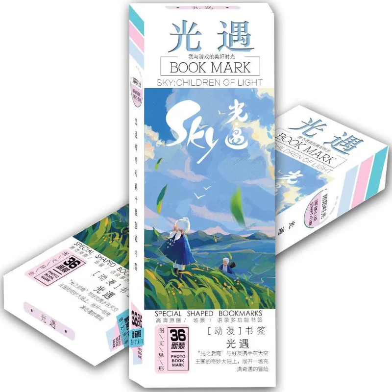 

Sky:Children of Light Bookmark Anime daleth caleb Book Clip Pagination Mark Greeting Card School Supplies Stationery Cute Gift