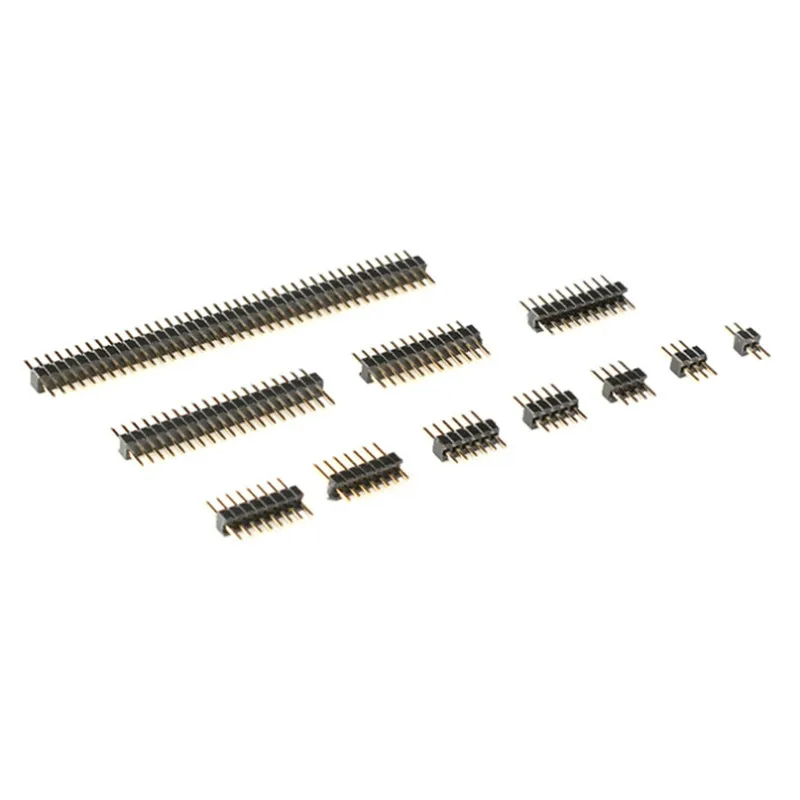 

5 шт., позолоченные иглы 1,27 мм, 1 х2 3 4 5 6 7 8 9 10 12 15 40, 50 контактов, 1,27 мм DIP