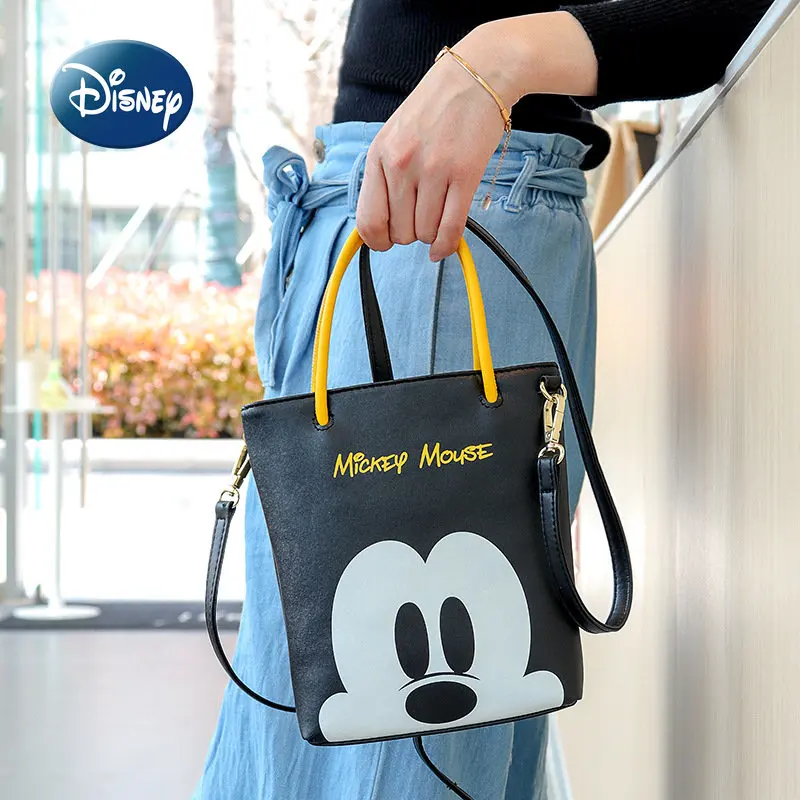 Disney Mickey New Women's One Shoulder Crossbody Bag Cartoon Mini Women's Bag Luxury Brand Original Fashion Handbag High Quality