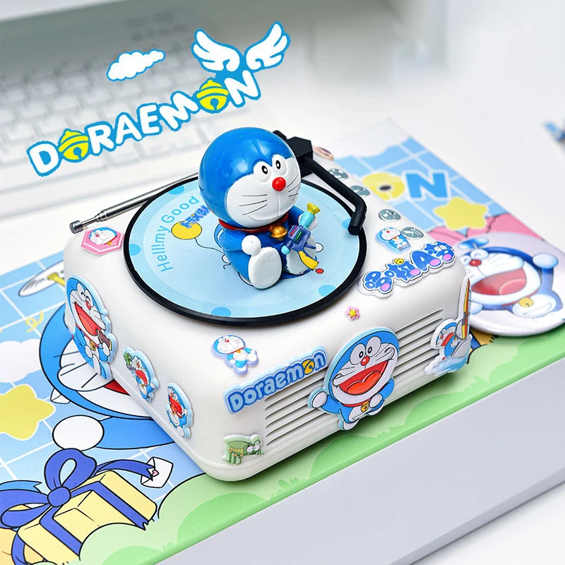 Doraemon Bluetooth Speakers Wireless Sound Box CD Player New Kawaii Anime Stereo Long Battery Life Loudspeaker Exquisite Gifts