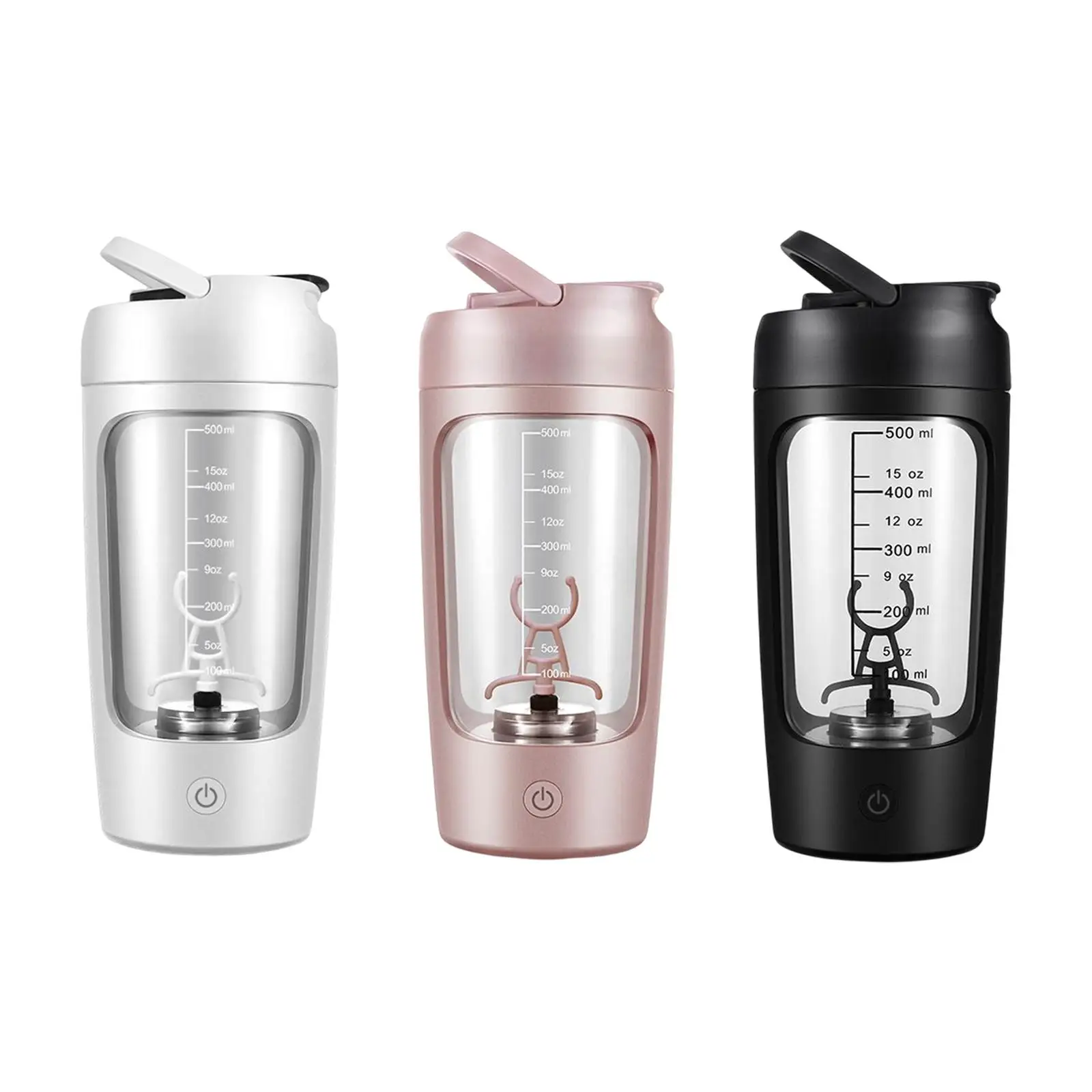 Portable Electric Protein Shaker Bottle Rechargeable Multipurpose Blender 650ML