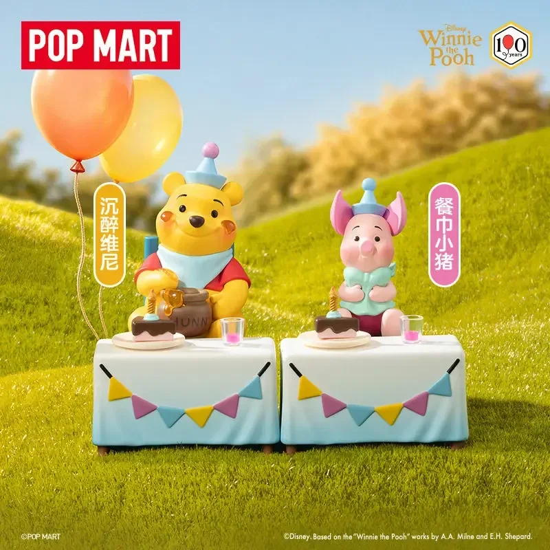 Фото POP MART Disney Winnie The Pooh Let Is Party Series Слепая коробка-сюрприз Официальная оригинальная коллекционная фигурка Настольное украшение №3