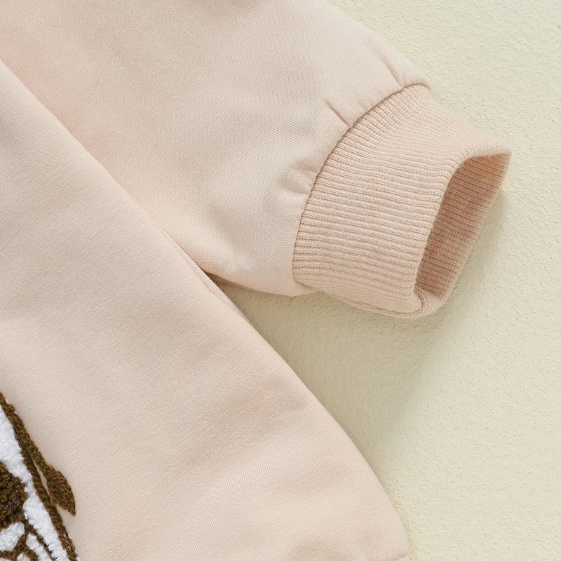 Боди с длинным рукавом и вышивкой для новорожденных