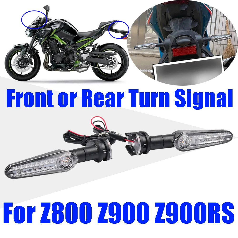

For Kawasaki Z800 Z900 Z900RS Z 900 RS 900RS Z 800 Accessories LED Turn Signal Light Indicator Directional Flasher Blinker Lamp