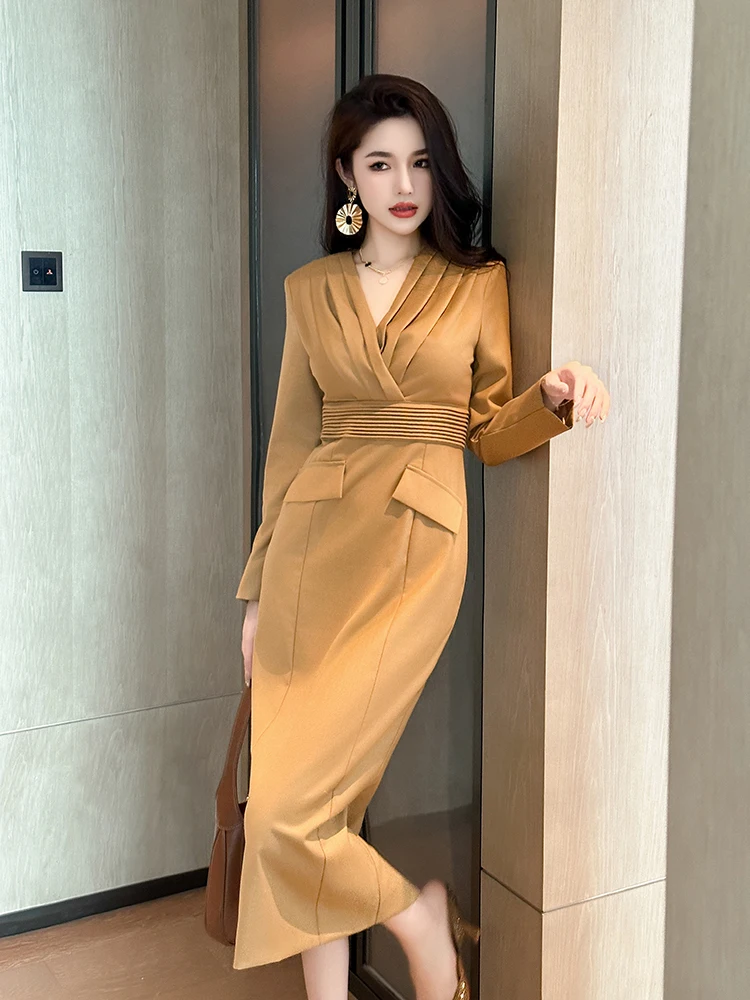 Платье Yujie для взрослых длинный костюм европейские товары в стиле ретро женская