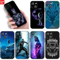 black panther silicone phone case for apple iphone 11 12 13 mini pro 7 8 xr x xs max 6 6s plus 5 5s se 2020 black soft cover