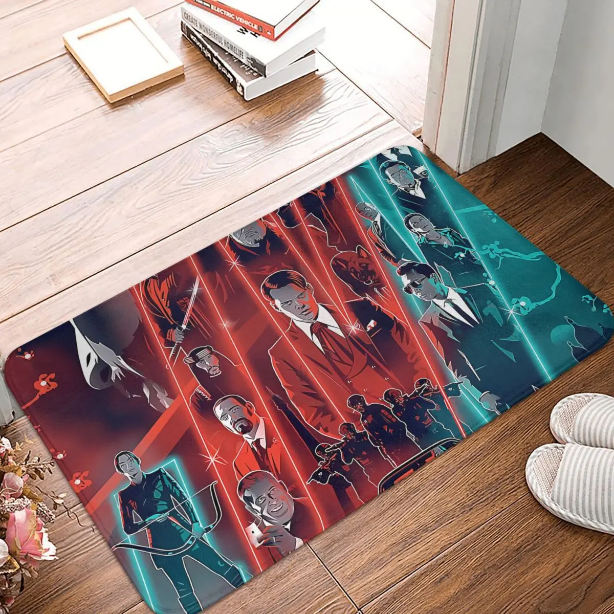 

Нескользящий коврик для ванной, коврик для входной двери из фильмов Джон фитиль, коврик для входной двери из фильмов Джон фитиль, домашний декоративный коврик