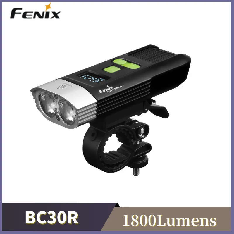 

Fenix BC30R Bicycle Light 1800Lumens High-performance Digital OLED Display Bicycle Front Light Built-in 5200mAh Battery