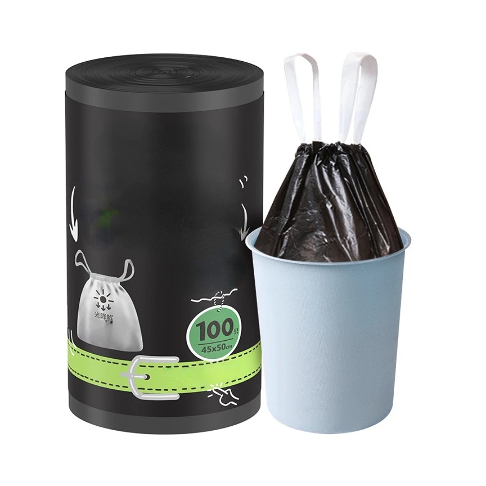 

Beautiful Elegant Biodegradable Rope Garbage Bag Extraction Type Environmental Protection Hand Dirty Hand Kitchen Household