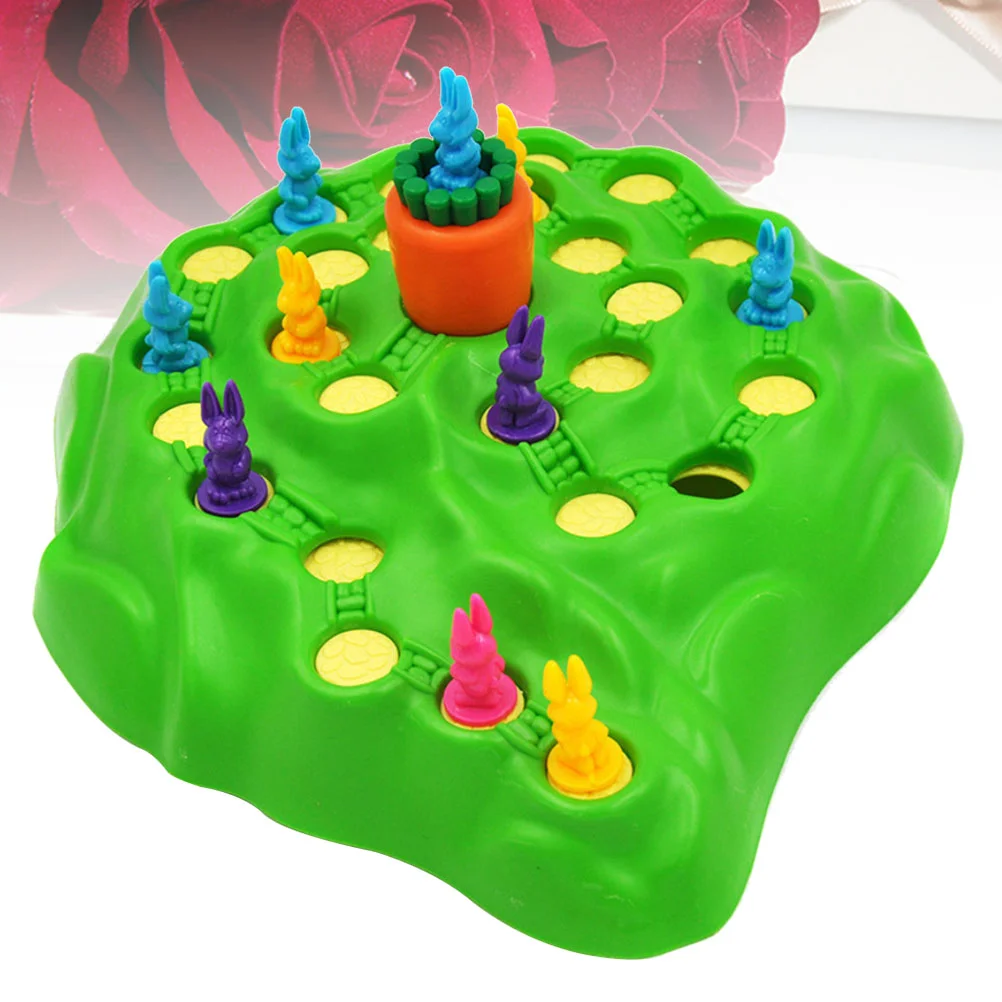 

1 Set of Chess Game Bunny Chess Competitive Trap Game Board Game for Children