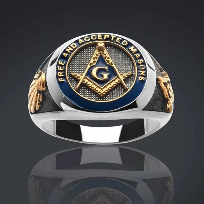 

Domineering Masons Masonic Rings for Men Freemason Signet Ring Wedding Engagement Anniversary Gift Punk Party Fashion Jewelry