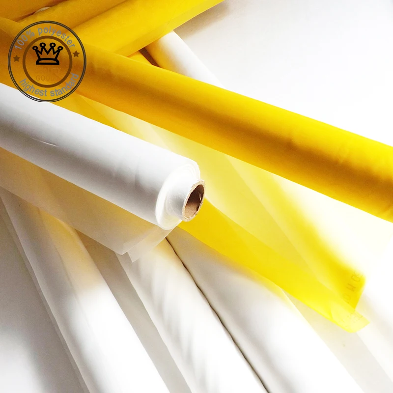 Free Shipping!!!36T 55um Silk Polyester Monofilament Mesh for Screen Printing White with 165/330cm Width