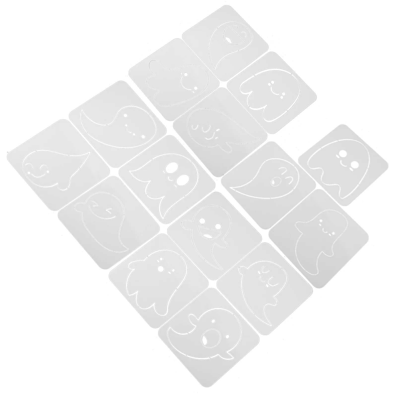 

Stencilsghost Painting Stencil Template Drawing Templates Wall Expression Diy Spooky Carvingdecorative Theme Face Furniture