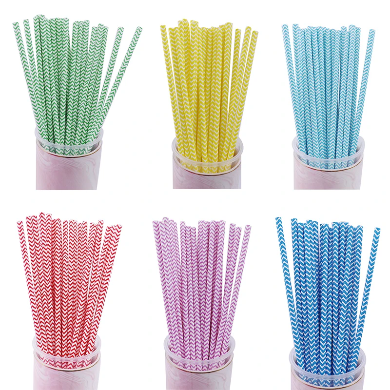 

25pcs Foil Gold/Silver Rainbow Disposable Drinking Color Paper Straws Christmas Wedding Birthday Decoration Party Event Supplies