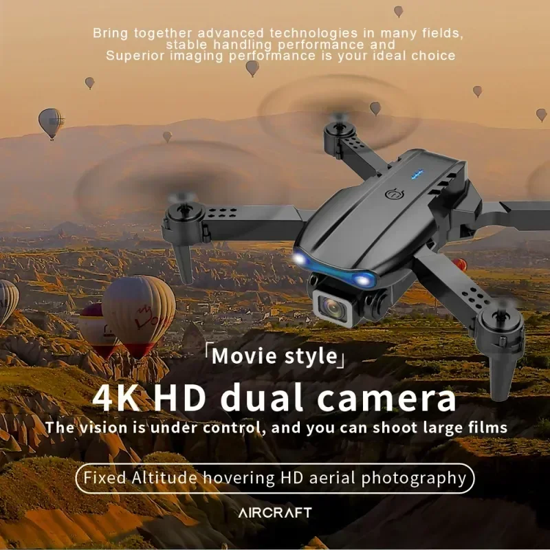 

HJ Remote Control Aircraft Helicopter Mini Ufo Toys Gifts K3 Drones With Camera Hd 4K Aerial Photography Quadcopter Rc DronToy