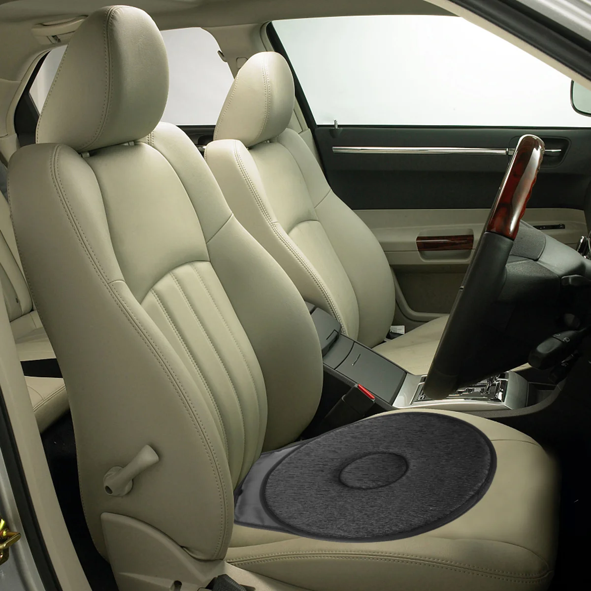 

Carseat Chair Pad Round Pillows Rotating Seat Cushion Pillow Car Automobile Seat Cushions Rotating Disk Car Swivel Cushion