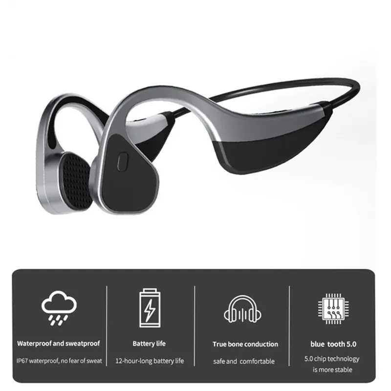 

Xiaomi Bone Conduction Headphones Bluetooth Wireless Sports Earphone Tws Headset Stereo Hands-free With Microphone For Running