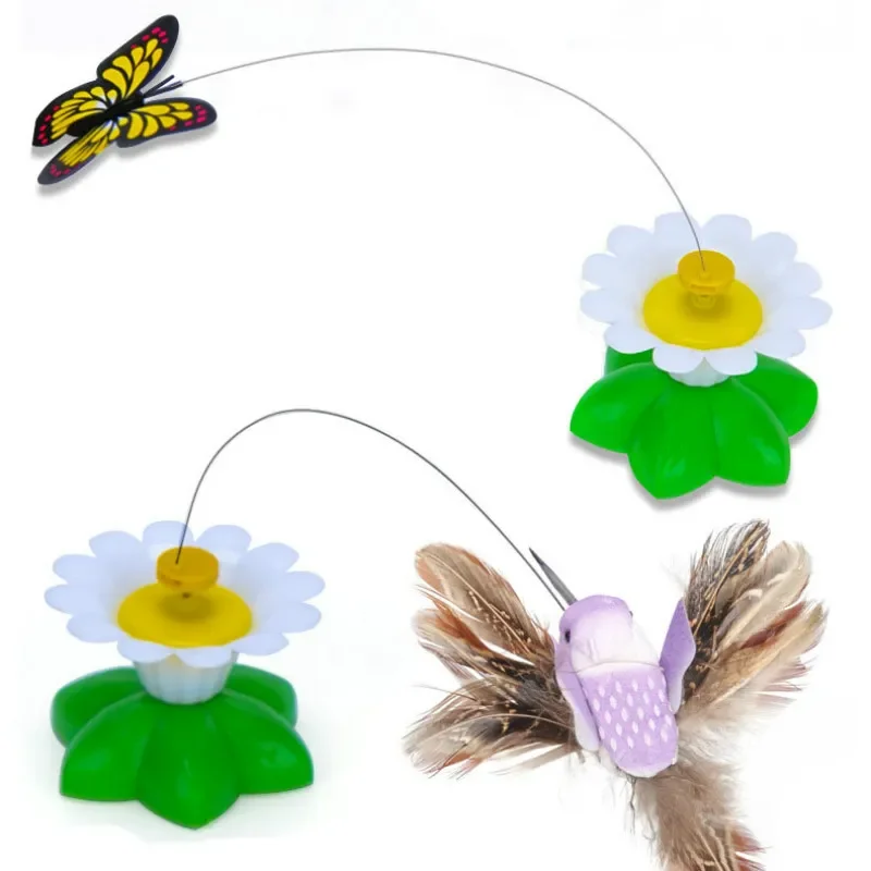 

Электрическая вращающаяся красочная бабочка, забавное быстрое сиденье для домашних животных, игрушка для кошек, котят, собак, кошек, интеллектуальная тренировка