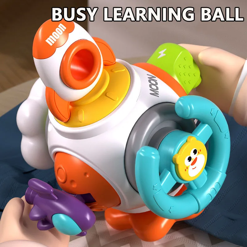 

Montessori Toys Toddler Busy Board Busy Cube Baby Toys for 1 Year Old Car Fidget Toys Education Sensory Toys for Babies Boy Girl