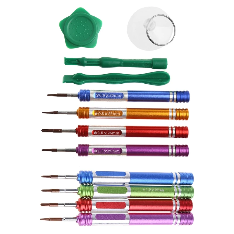 8 in 1 magnetic tip screwdriver kit for iphone 7 7 plus opening repair tool set free global shipping