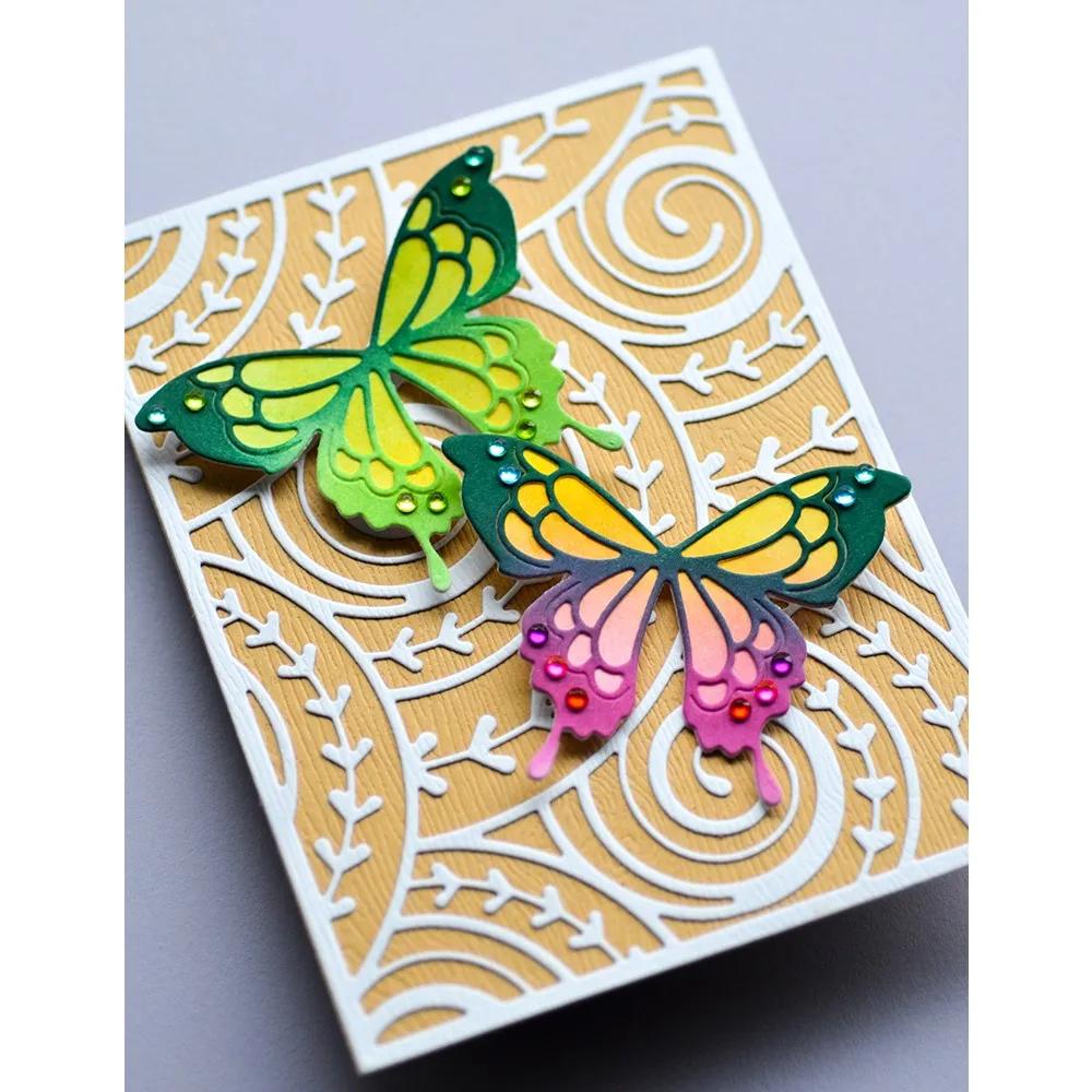 

2023 New Arrival Curled Willow Leaf Strip Vortex Metal Cutting Dies for Photo Scrapbooking Making Card Embossing Decoration