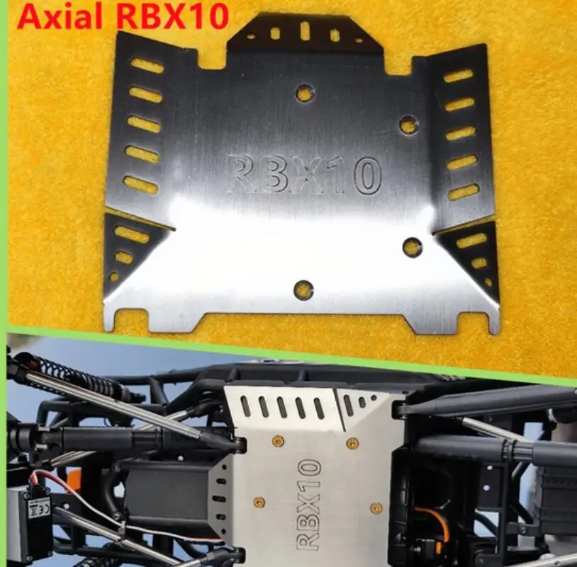 

Axial AXI03005 1/10 RBX10 option upgrade parts Stainless Steel Chassis Armor