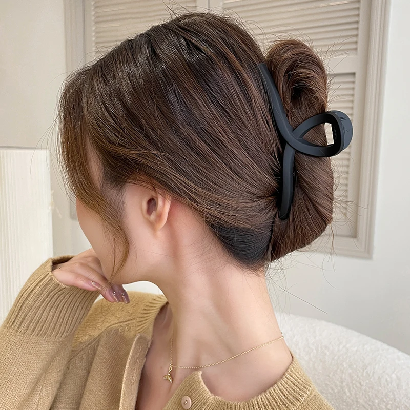 

Large Shark Hair Clip Vintage Korean Gradient Ponytail Shark Clip Hair Crab Barrette Hair Accessories For Girls Women Thick Hair