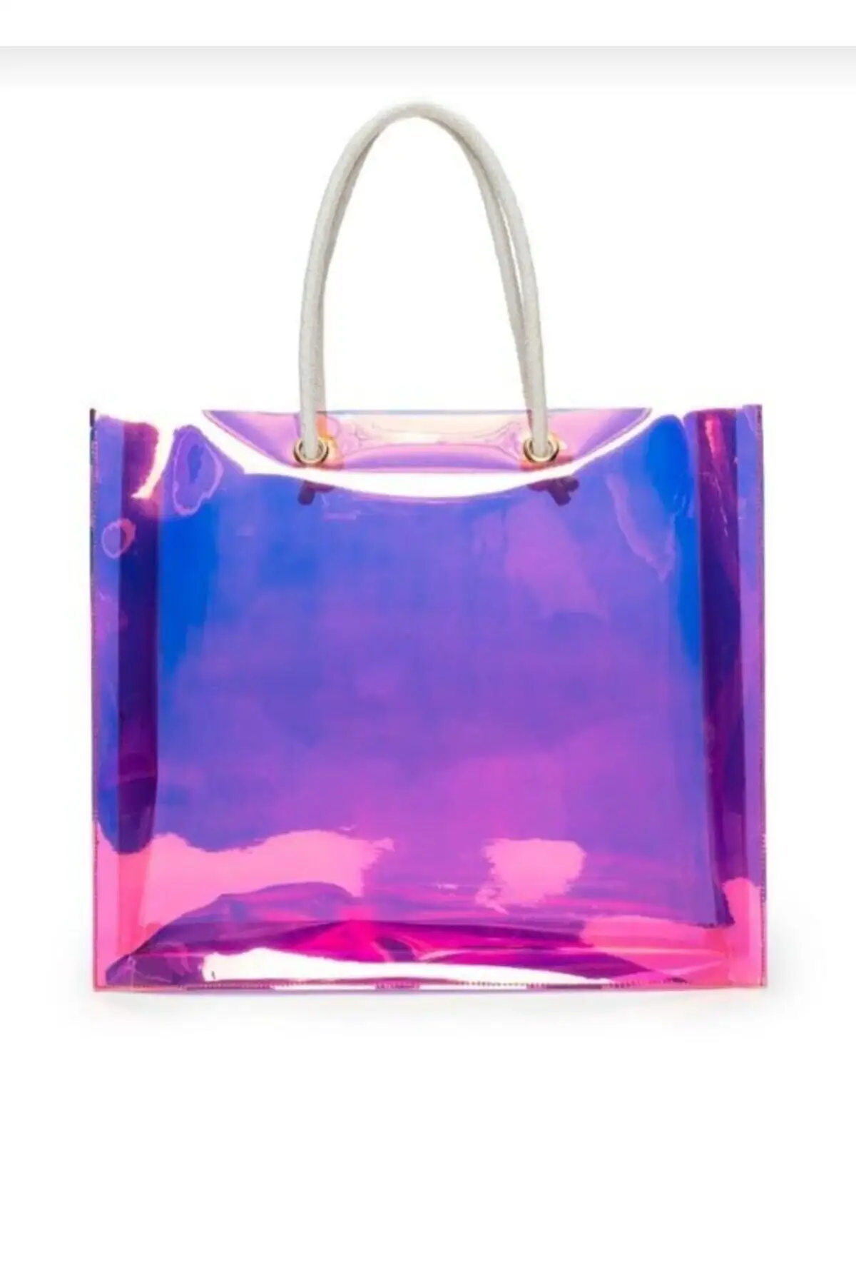 

Женская пляжная сумка-тоут с голограммой, модная летняя вместительная сумка на плечо с рисунком, рюкзак сумки для покупок