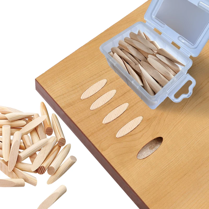 Набор Из 50 Карманных Конических Деревянных Заглушек 9 5x45 Мм Для Отверстий