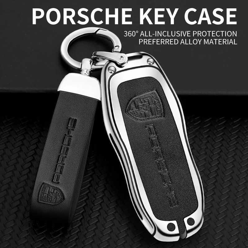 Чехол для автомобильного ключа из цинкового сплава Porsche Panamera Spyder Carrera Macan Boxster Cayman