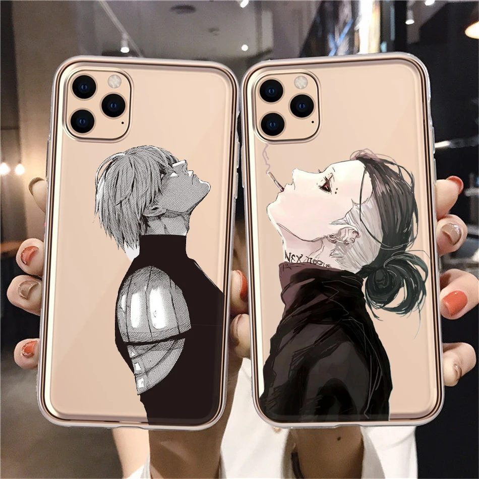 

Anime Tokyo Ghoul Japan Suave Phone Cover For iPhone 11 12 13 14 Pro XS Max X XR 7 8 14Plus 13Mini Clear Soft Silicone TPU Case