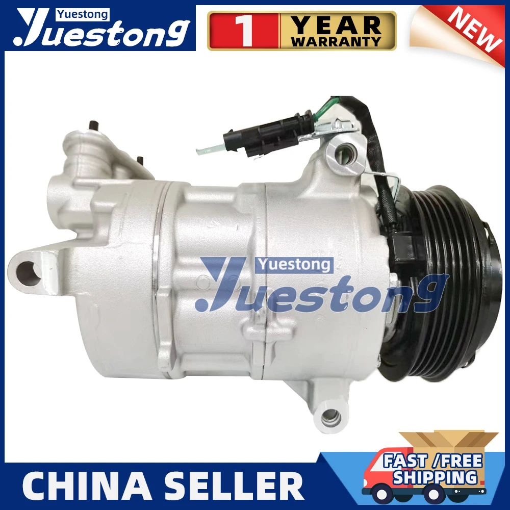 Фото Компрессор переменного тока 6SAS14C для Cadillac ATS CTS Chevrolet Camaro 2.0L 2.5L 16003916-101 23192235 84123928 22799359 67321 68321 №3