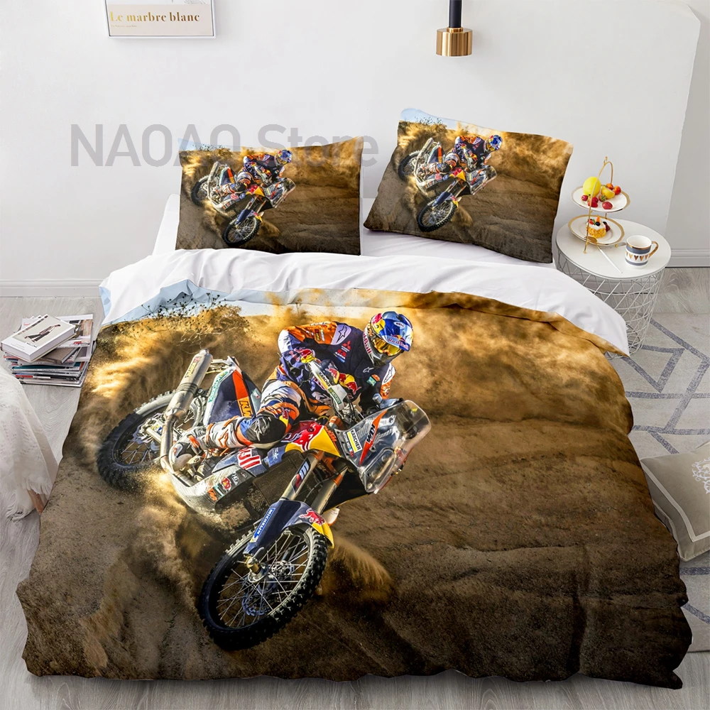 

Motorcycle Bedding Set Single Twin Full Queen King Size Wild race Bed Set Aldult Kid Bedroom Duvetcover Sets 3D Anime Cool 038