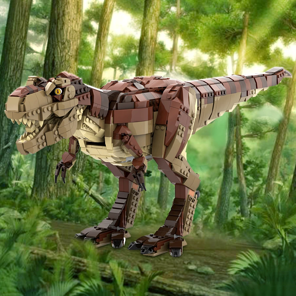 Конструктор MOC Тираннозавр Рекс мир Юрского периода динозавр тираннозавр рекс