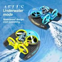 v24 mini drone 3 in 1 rc drone hovercraft air flightlandwater driving quadcopter children outdoor remote control airplane toy