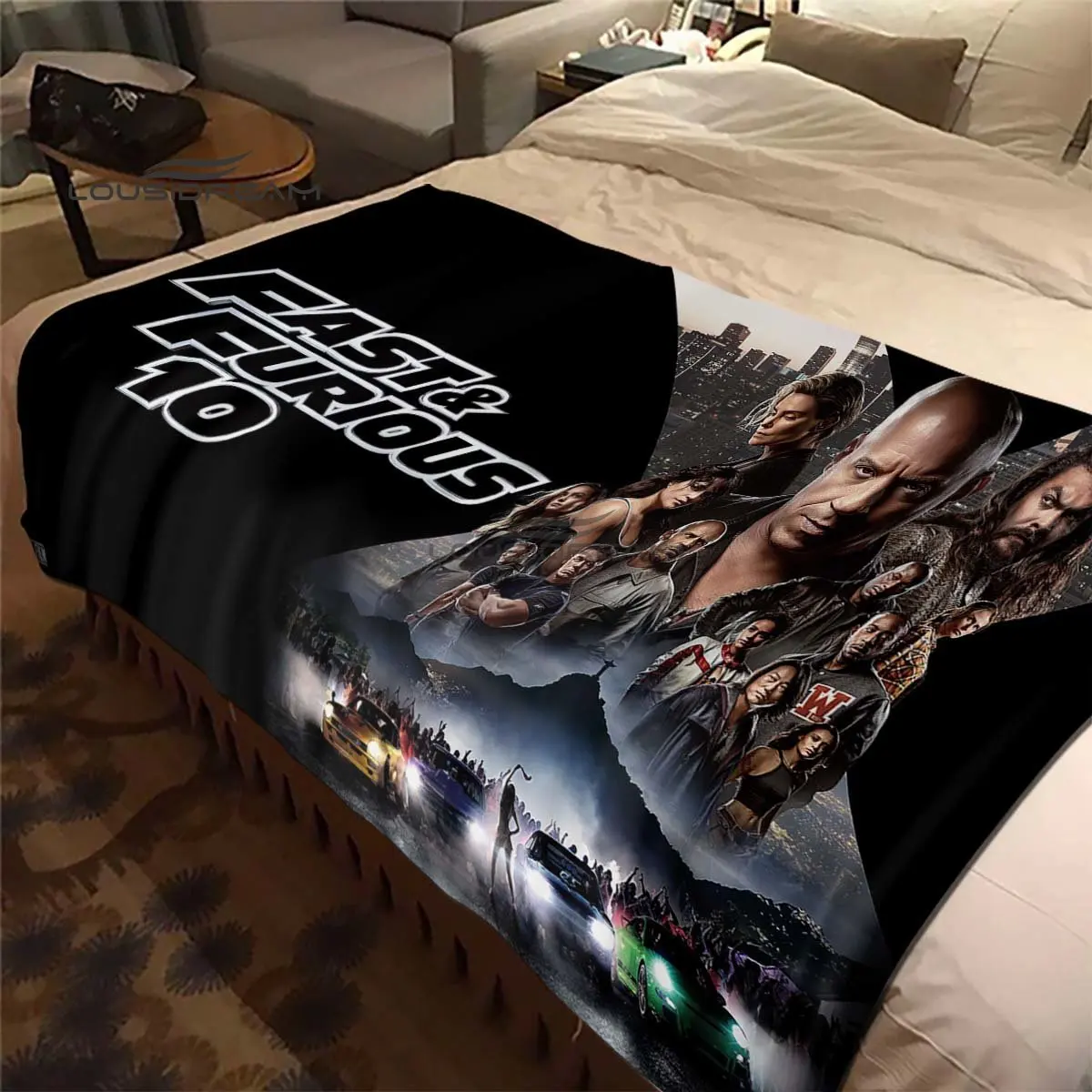 Фланелевое Одеяло в стиле фильма Форсаж украшение для дома и гоночного