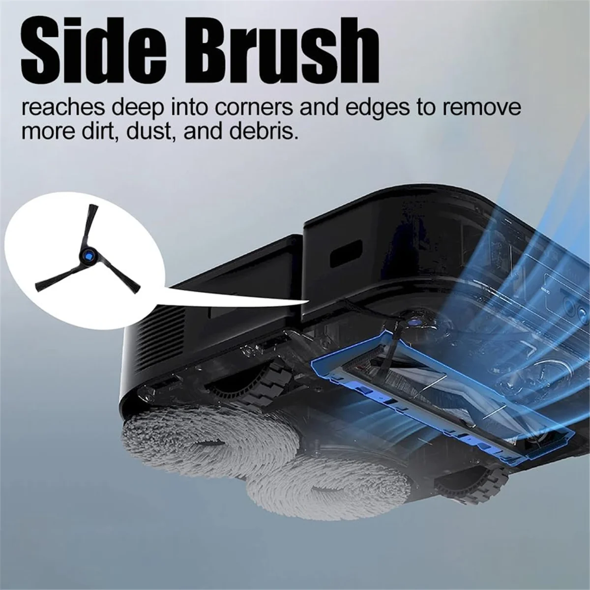 Набор сменных аксессуаров для пылесоса Deebot X2/X2 Pro/X2 Omni/DEX86 резиновая щетка