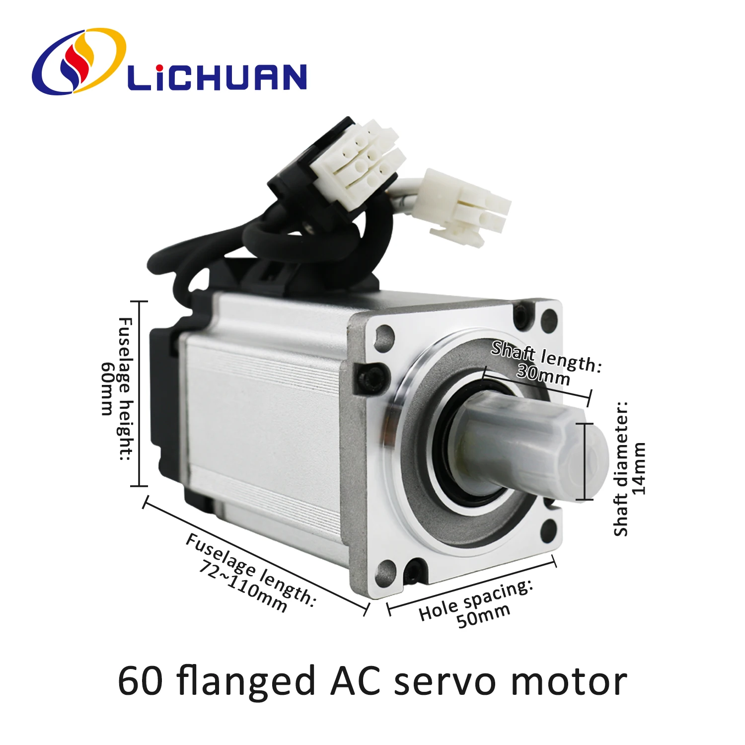 Фото Lichuan A5 200 Вт 400 Вт 600 Вт серводвигатель переменного тока с приводом 60st 3000rpm 17 бит 23 бит инкрементальный двигатель абсолютного энкодера для станка с ЧПУ №3