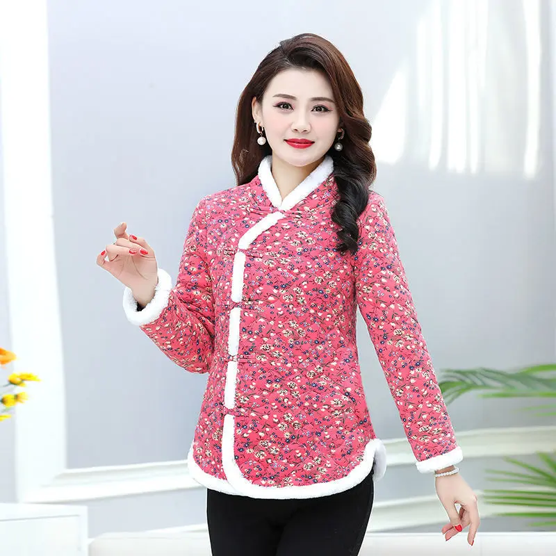 Женская модная хлопковая одежда зимнее Новое хлопковое пальто в стиле ретро с