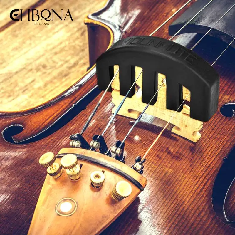

1 Pc Violin Mute Part Rubber Violin Mute Silencer For 4/4 3/4 1/2 Violino Practice Accessories Colorful Rubber Mute Mute