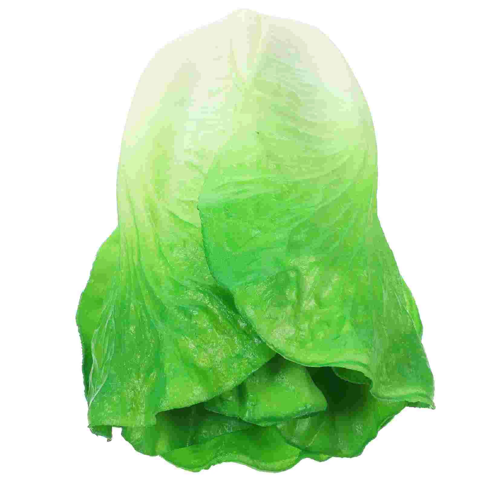 

Realistic Vegetable Fake Lettuce Artificial Toy Pu Pretend Play Farmhouse Decoration Food Model Vegetables