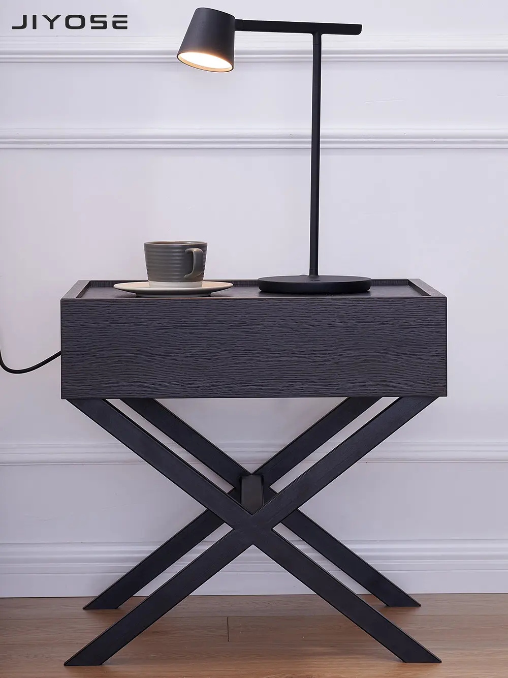 

Современная спальная тумбочка в скандинавском стиле маленькая прикроватная тумбочка для хранения искусственный ночник простой диван боко...