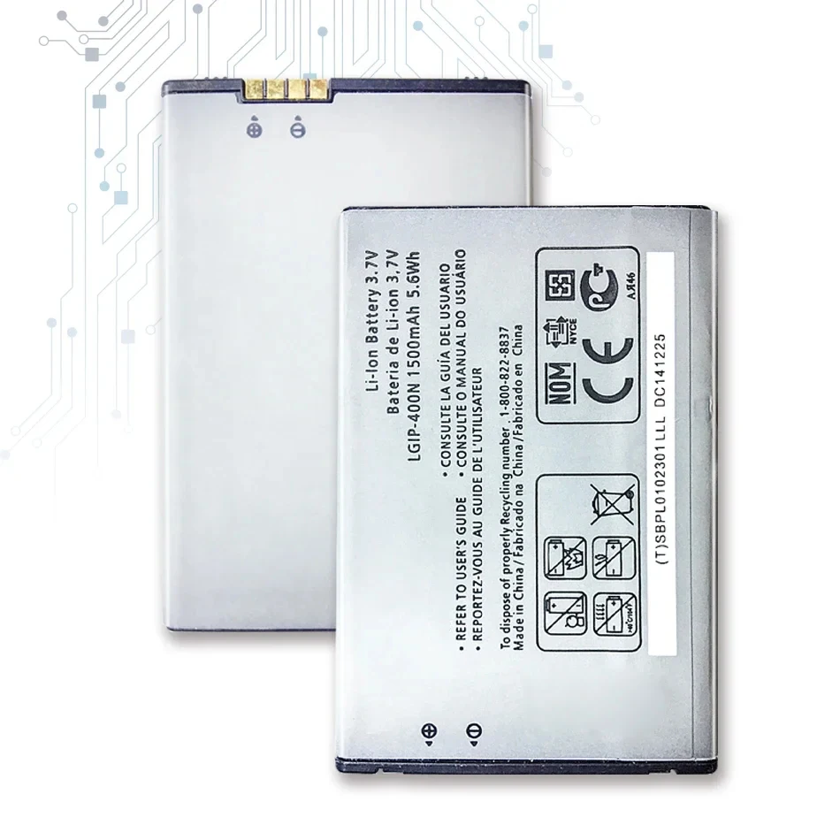 Аккумулятор для LG OPTIMUS M/C/U/V/T/S/1 VM670 LS670 MS690 P500 P509 P503 P520 GX200 GX300 GW620 GM750 GT540 1500 мАч
