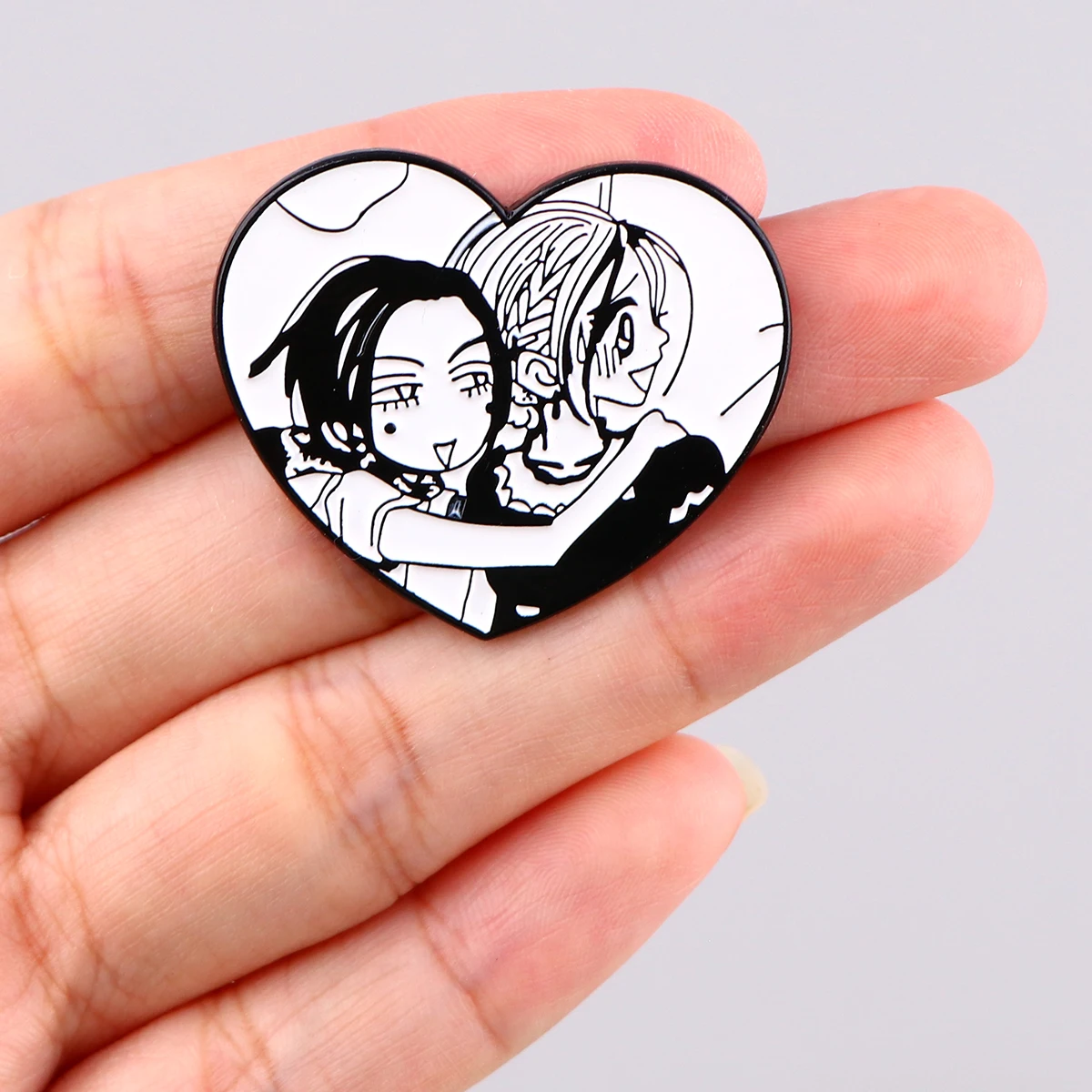 Эмалированная искусственная деталь аниме для мультяшных аксессуаров Значки