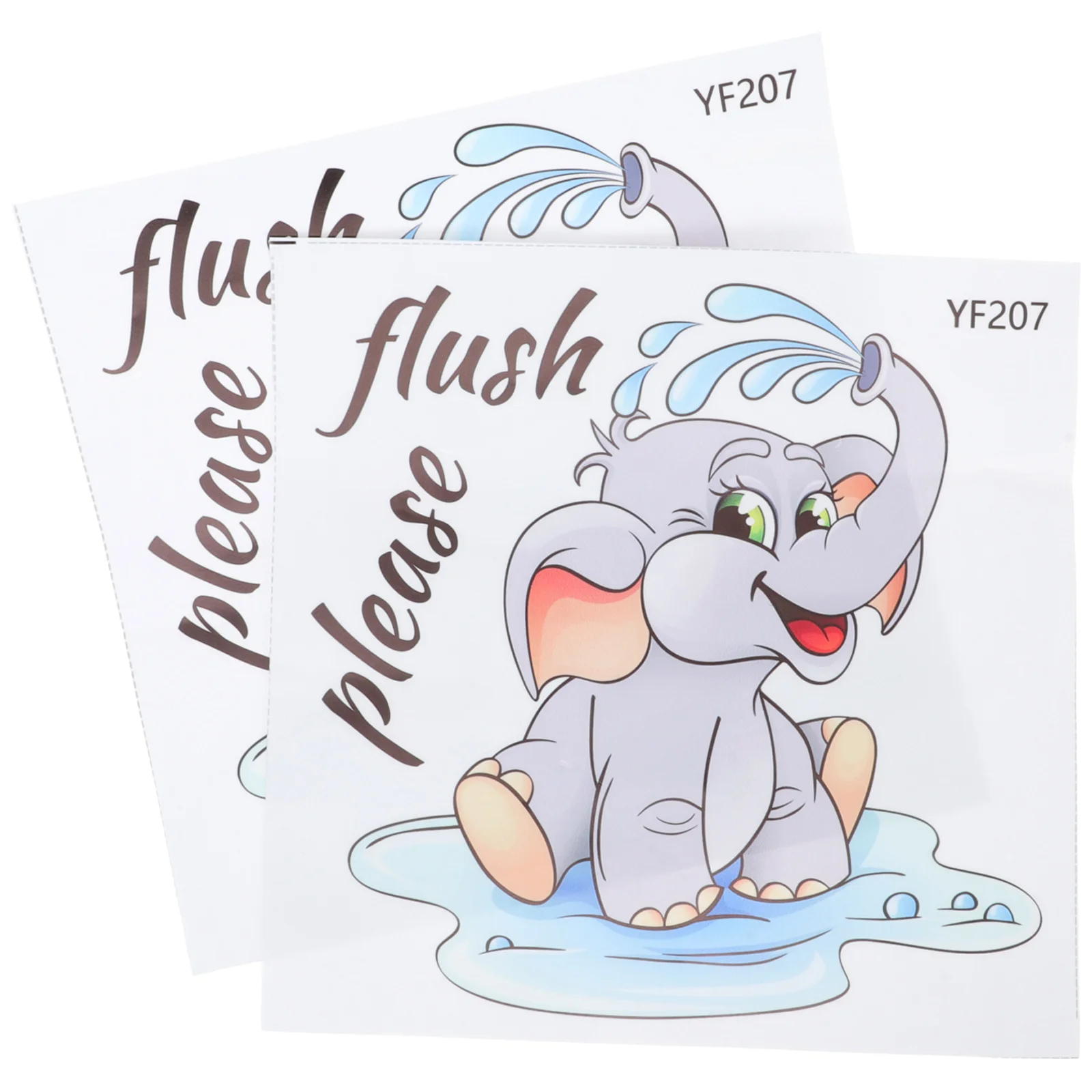 

2Pcs Sticky Bathroom Adhesive Toilet Decal Toilet Sticker Bathroom Decal