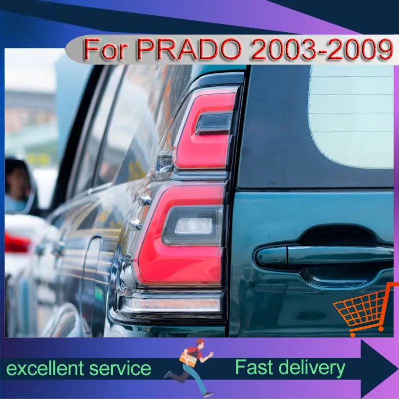 

Car For Toyota 2003-2009 Prado LC120 Taillight Upgrade DRL Rear Light Tail Lamp LED Dynamic Turn Signal Brake Auto Accessories