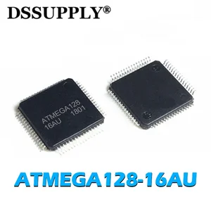 5PCS New Original ATMEGA128 ATMEGA128-16AU TQFP-64 MCU ATMEGA128-16AUR Microcontroller Memory Chips