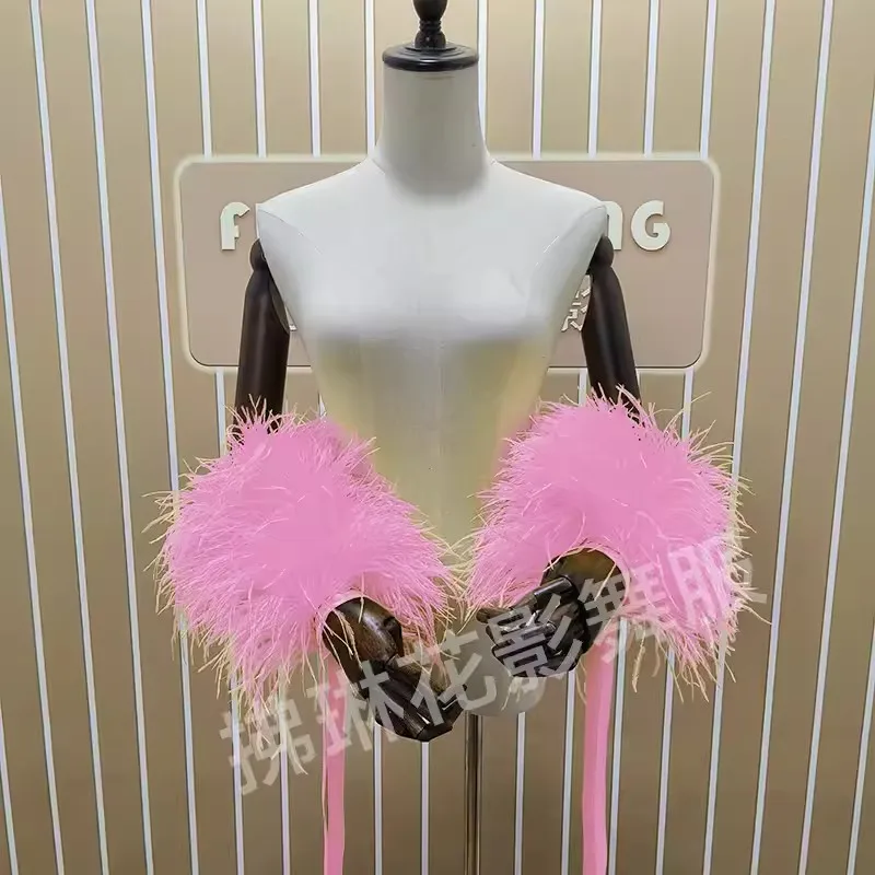 Платье для бальных танцев платье латиноамериканских с страусиными перьями