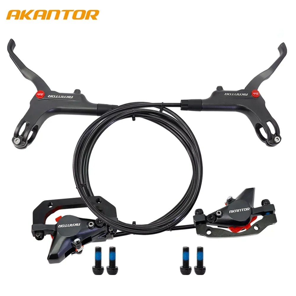 

AKANTOR mountain road bike parts brake ultra light hydraulic disc brake bicycle brake pads brake kit front 8000/rear 1400mm