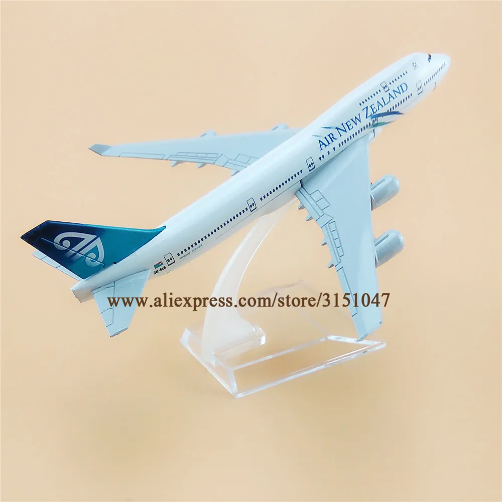 Модель самолета из металлического сплава 16 см для авиаперевозок в Новую Зеландию